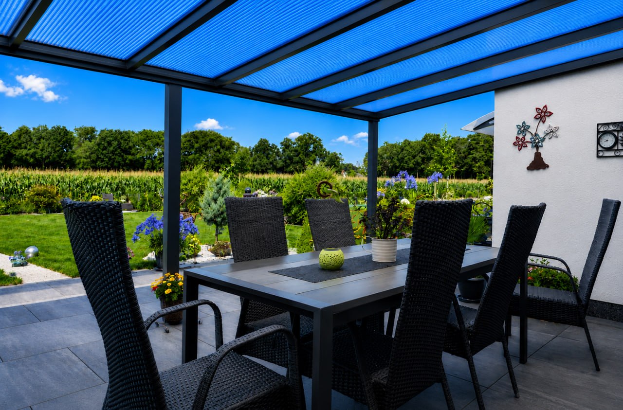 PCS80® Anwendungsbeispiel Terrassenüberdachung