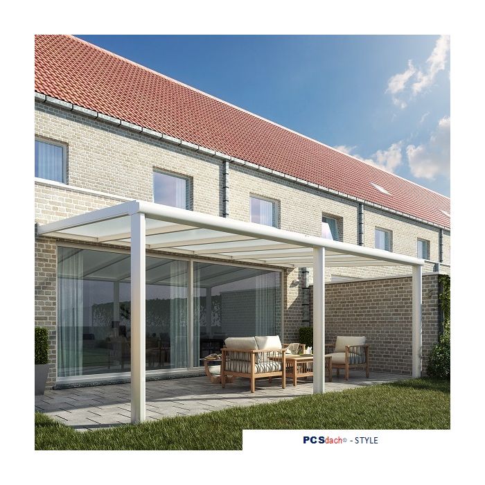 PCSdach STYLE — Glasüberdachung am Haus